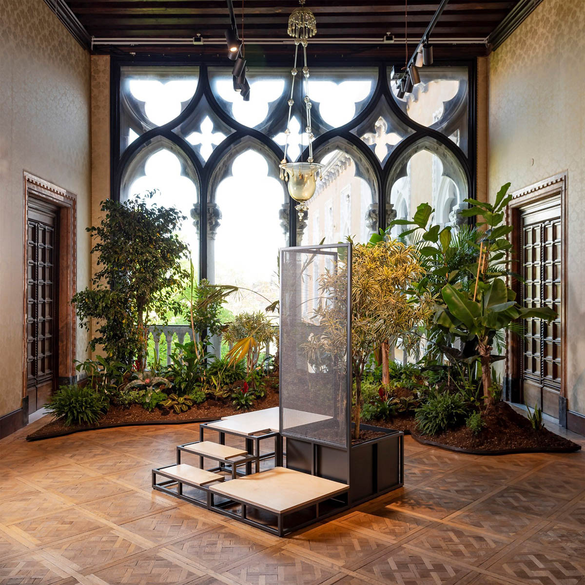 Mónica de Miranda, Sónia Vaz Borges, Vânia Gala, Greenhouse, installation view, Pavilion
of Portugal at La Biennale di Venezia 2024, photo: Matteo Losurdo. 