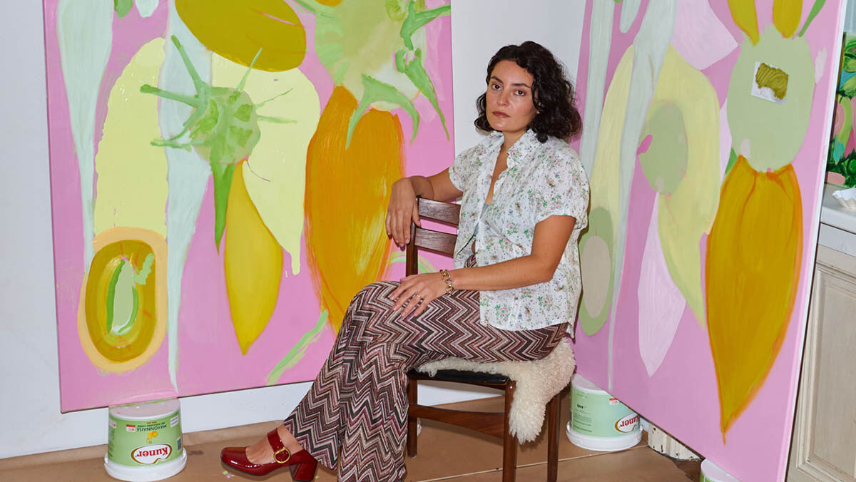 Lauren Nickou in her studio