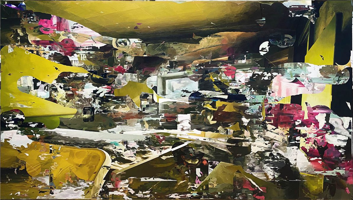 room 14. Yellow room. 170x300. oil on canvas. 2021
